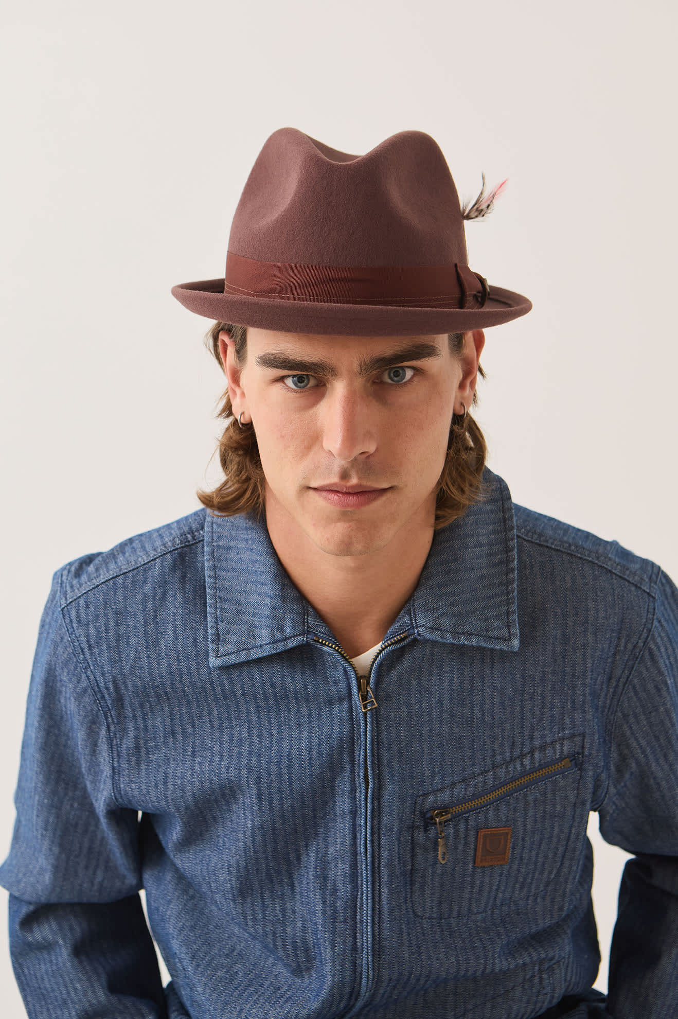 Brixton Gain fedora Chestnut - 4