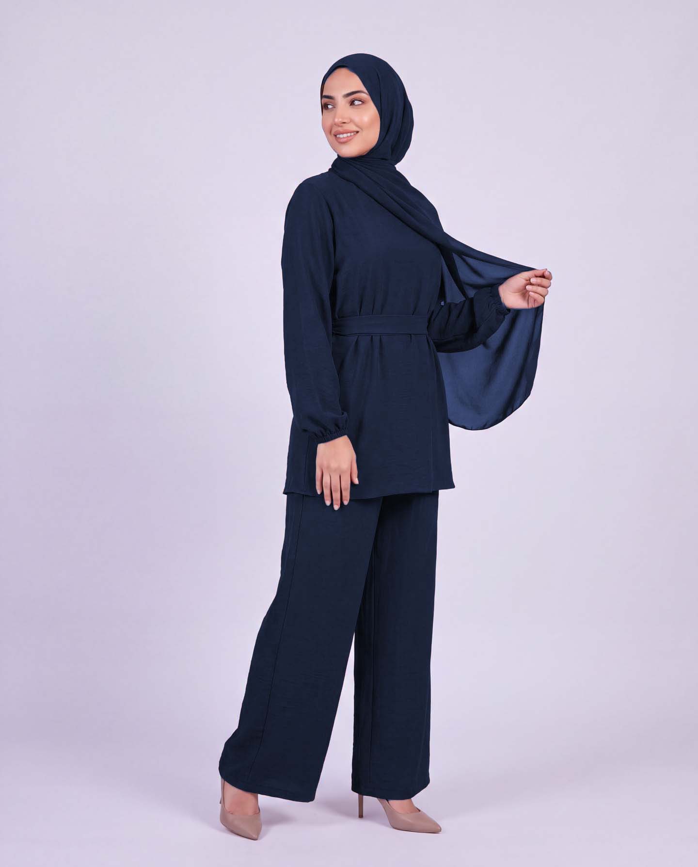 Tunic set with pants - Navy Blue