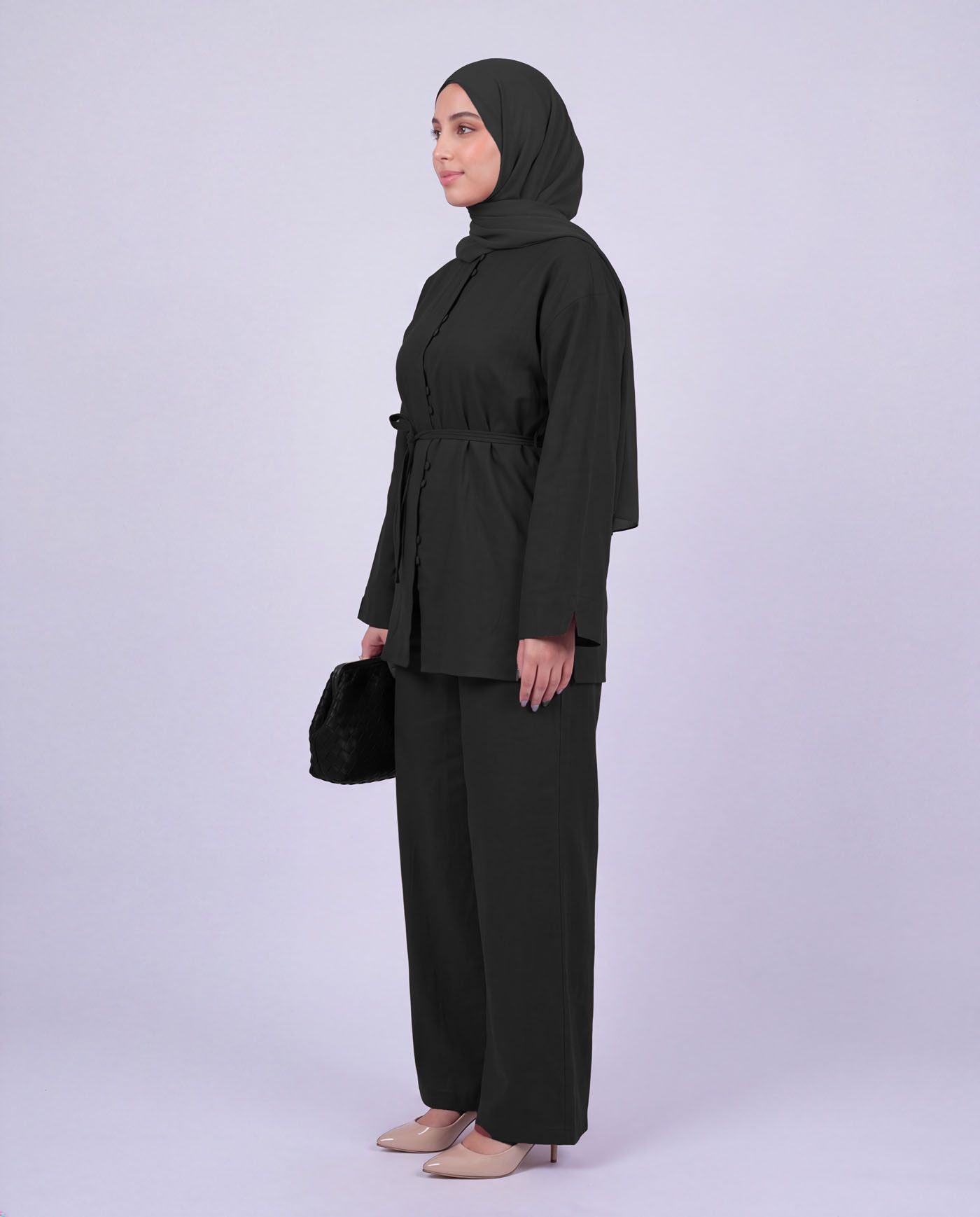 Tunika set med byxor - Svart - 3