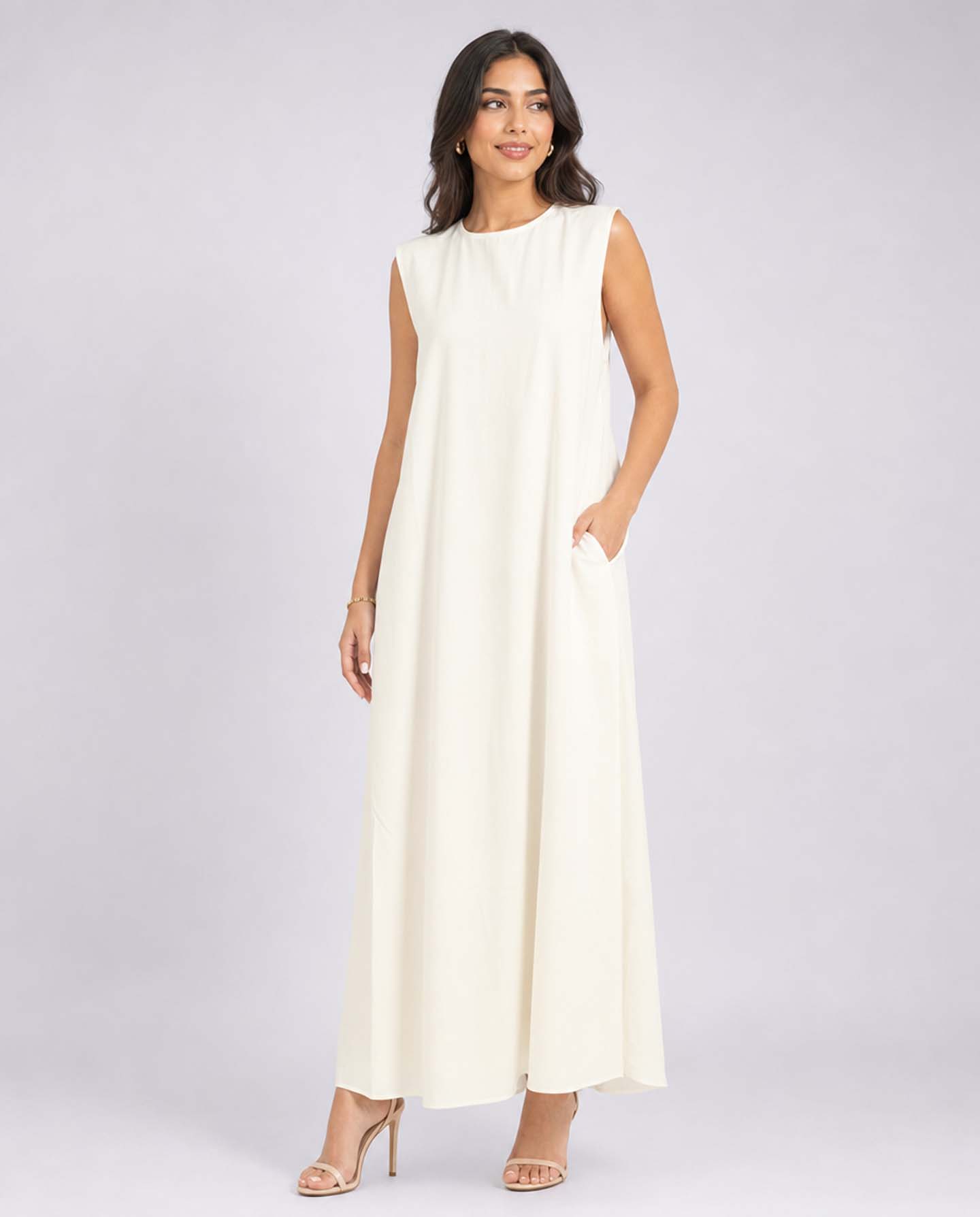 Underdress in Nida Fabric - White