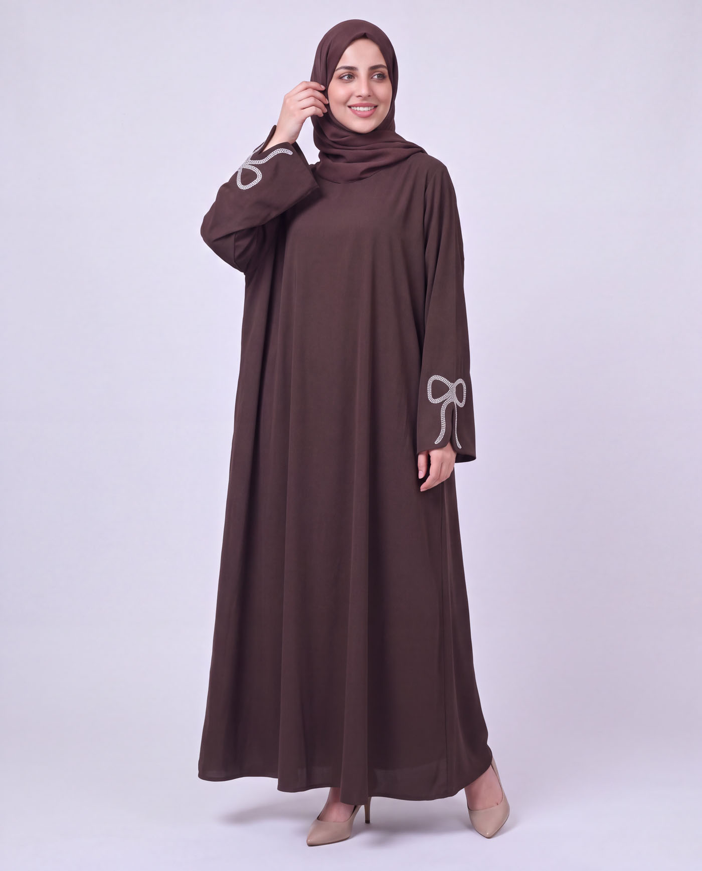 Abaya - Dark Brown - 3