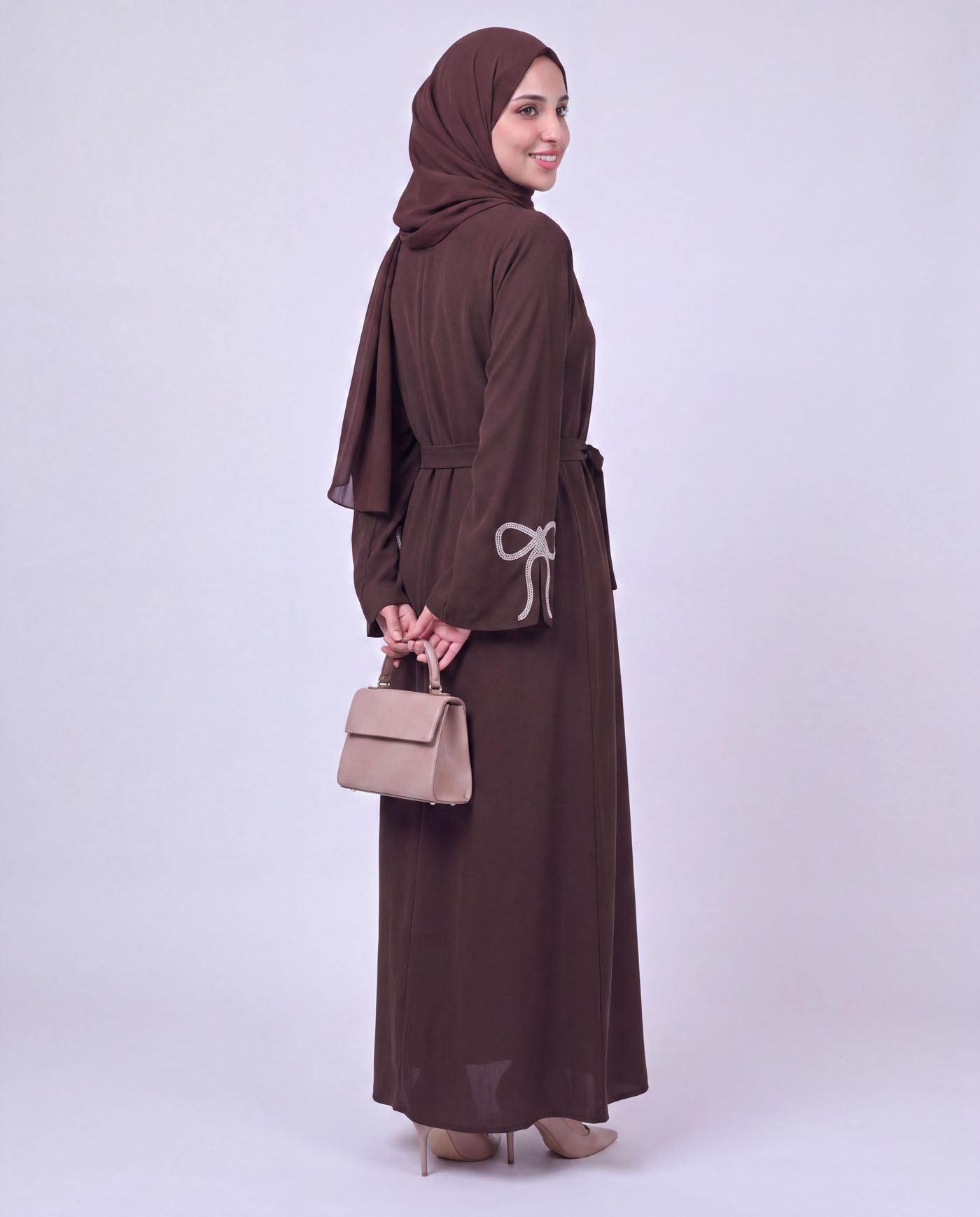 Abaya - Dark Brown - 2