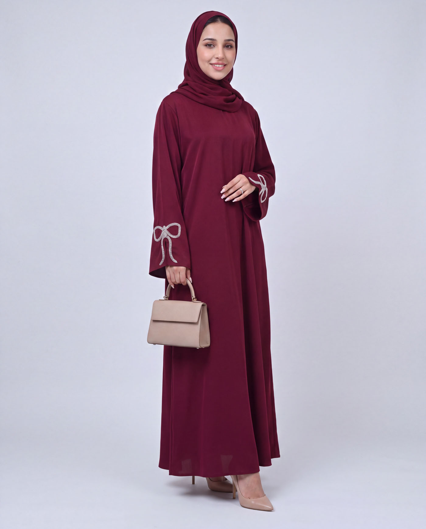 Abaya - Wine Red