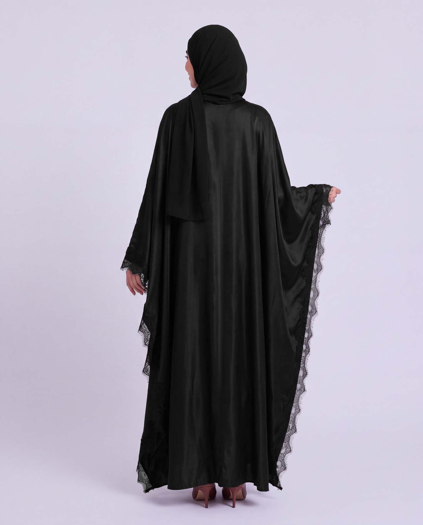Butterfly Abaya - Svart - 3