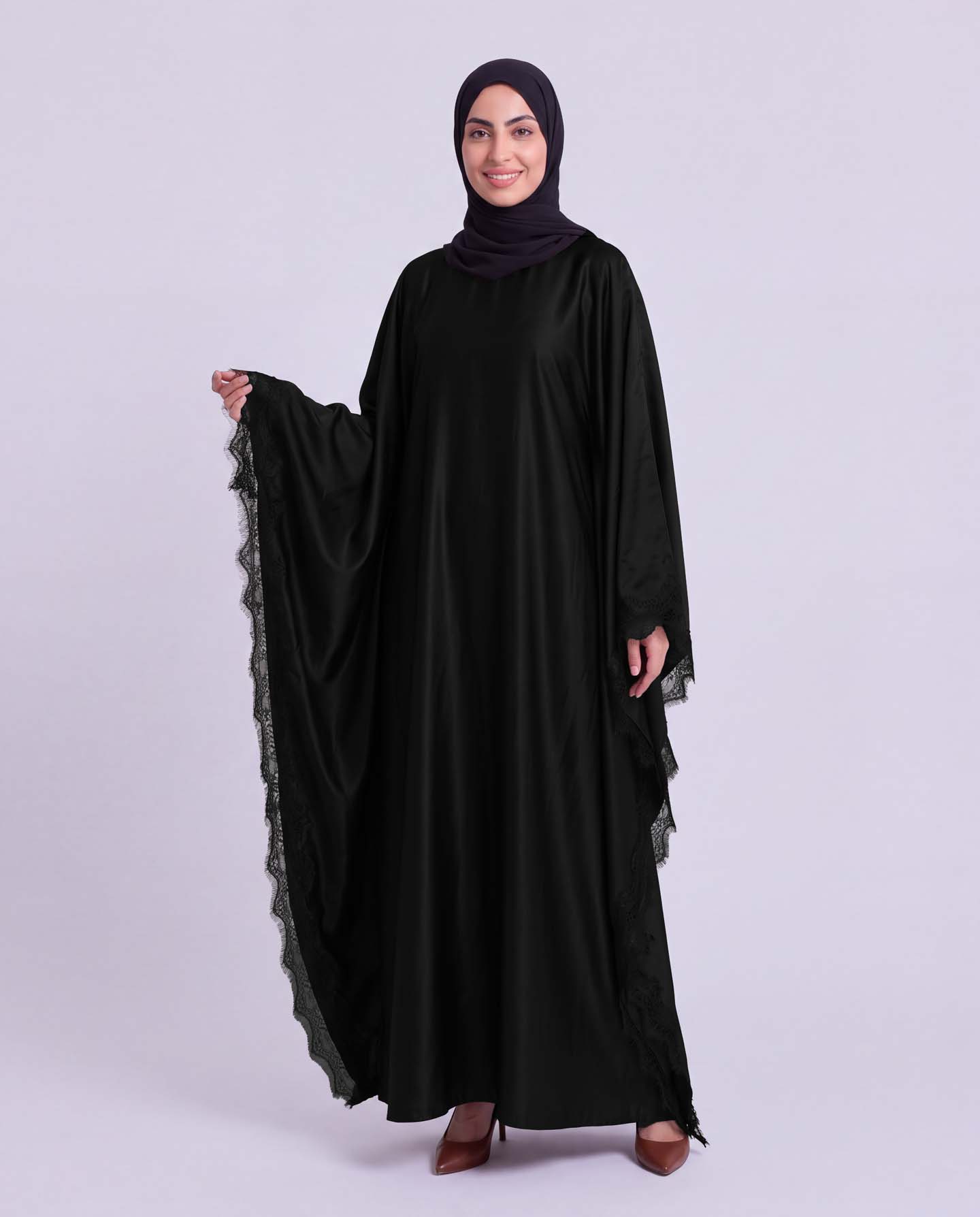 Butterfly Abaya - Black