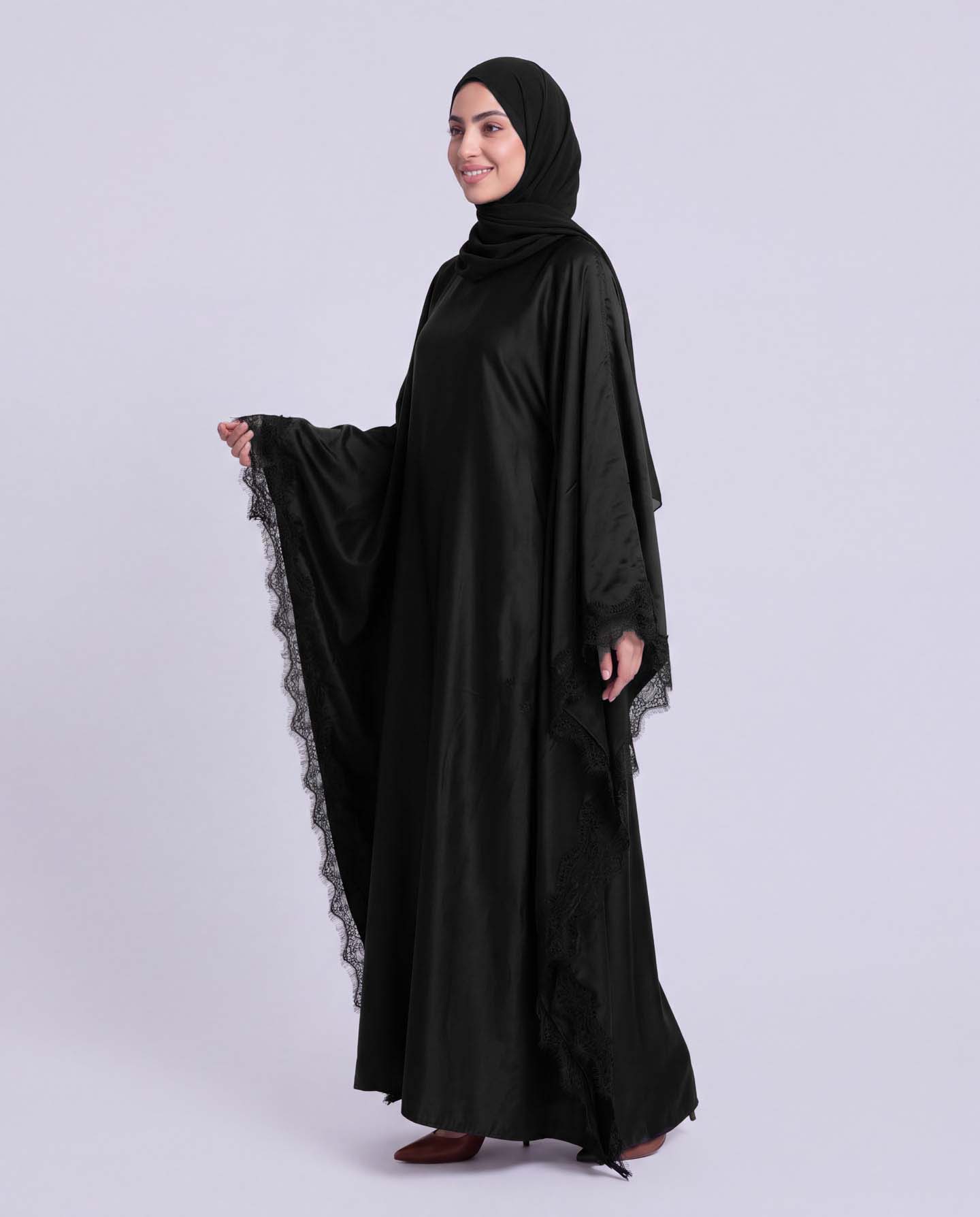 Butterfly Abaya - Svart - 2