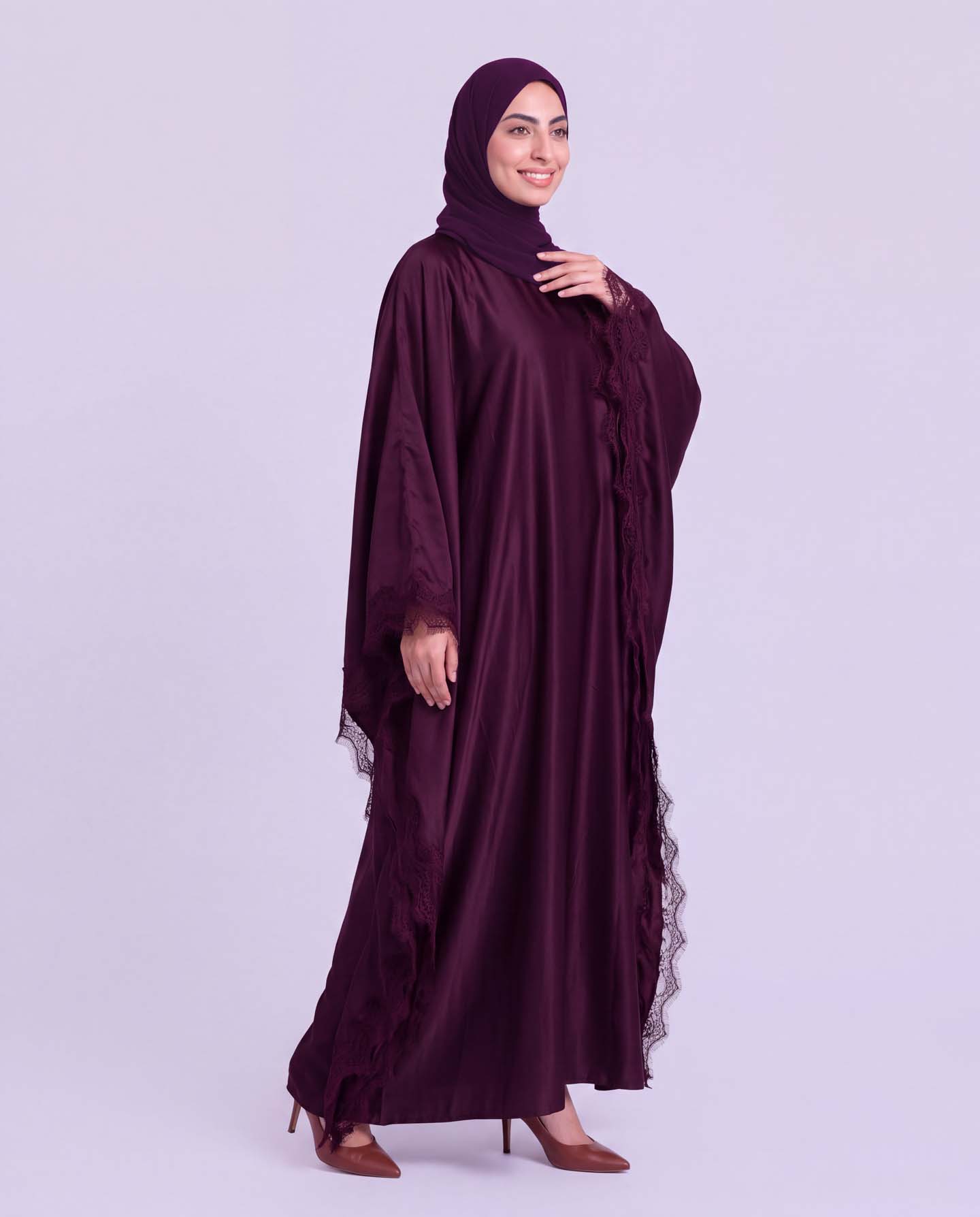 Butterfly Abaya - Purple