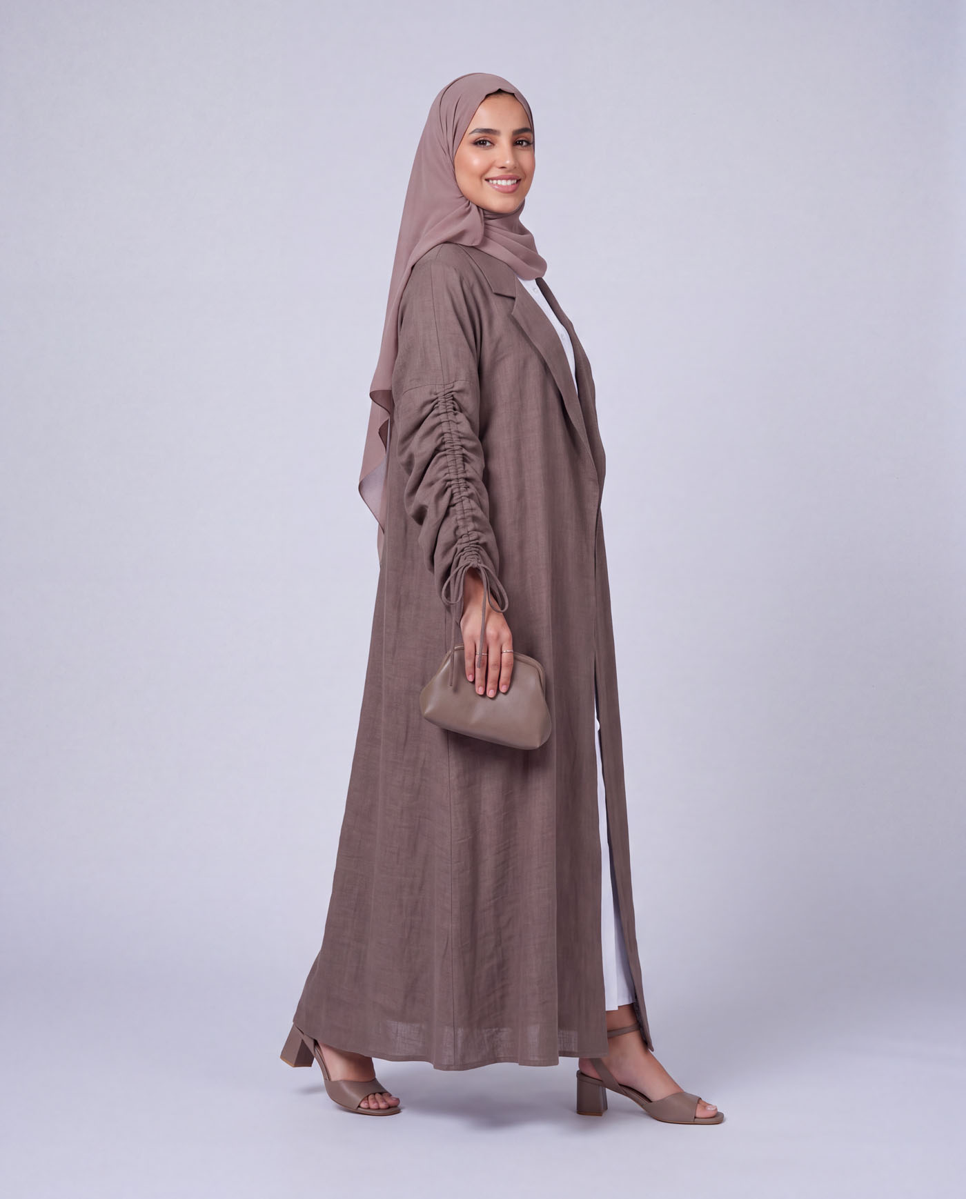 Trenchcoat-Abaya – Beige - 3