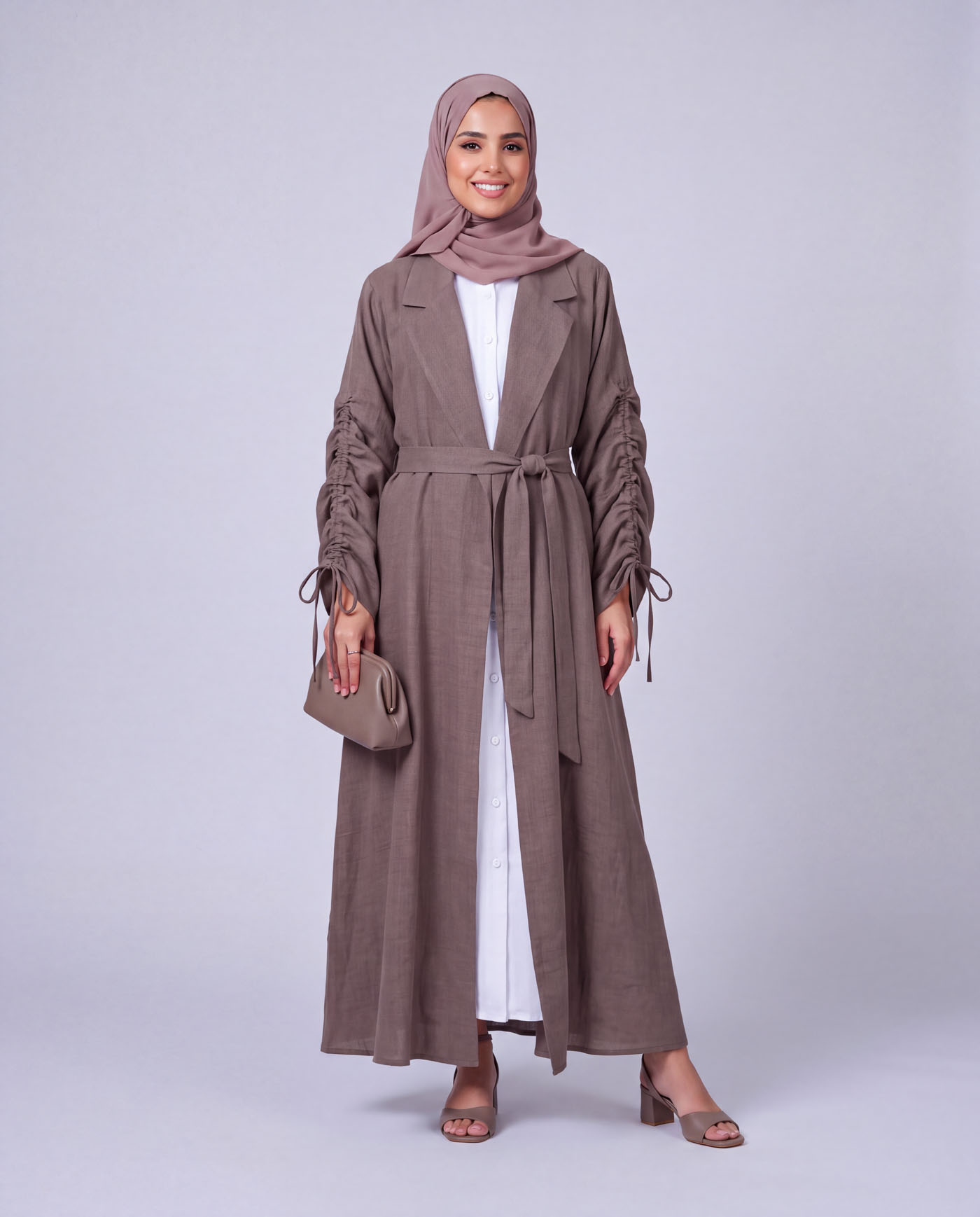 Öppen Abaya - Beige