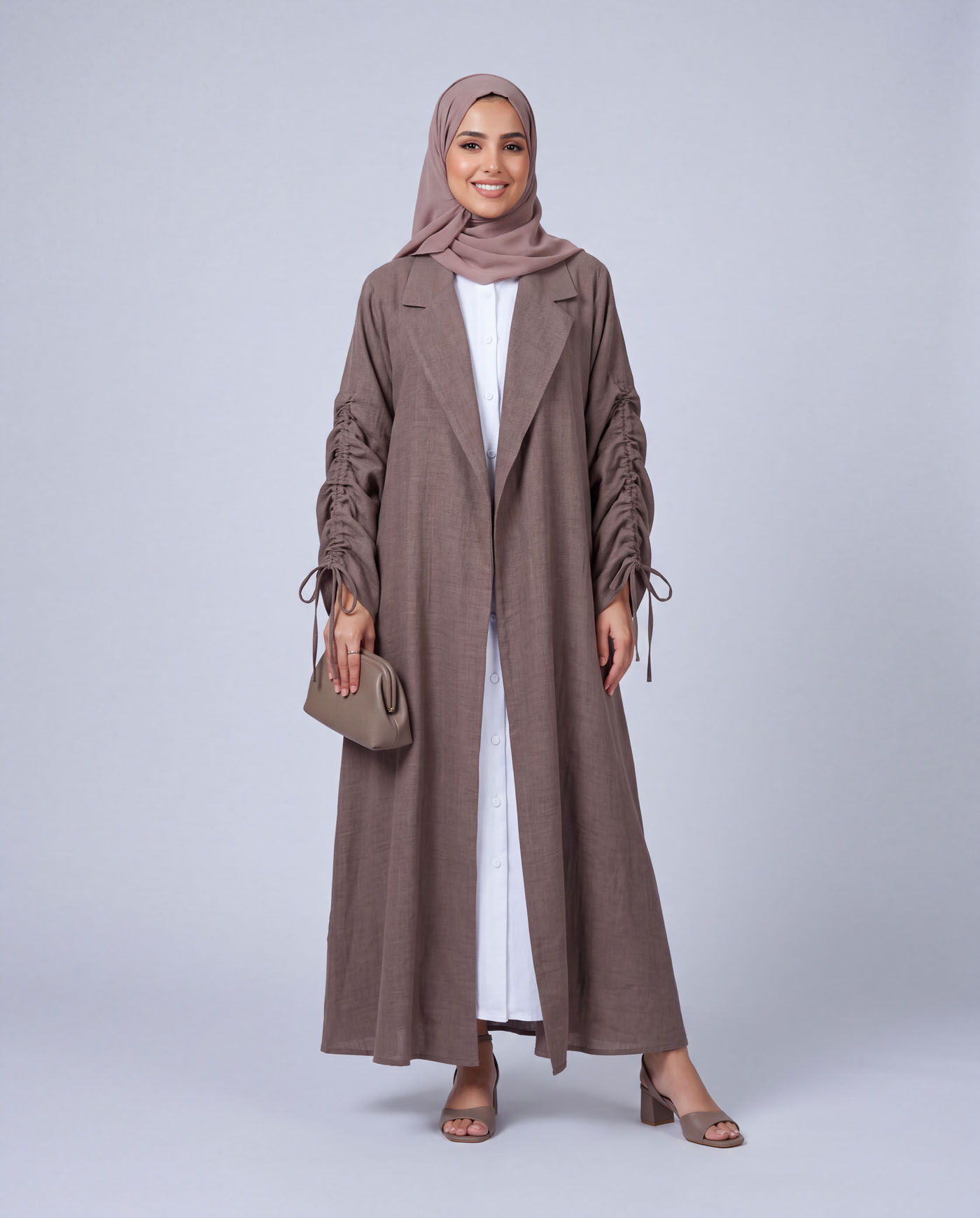 Trenchcoat-Abaya – Beige - 2
