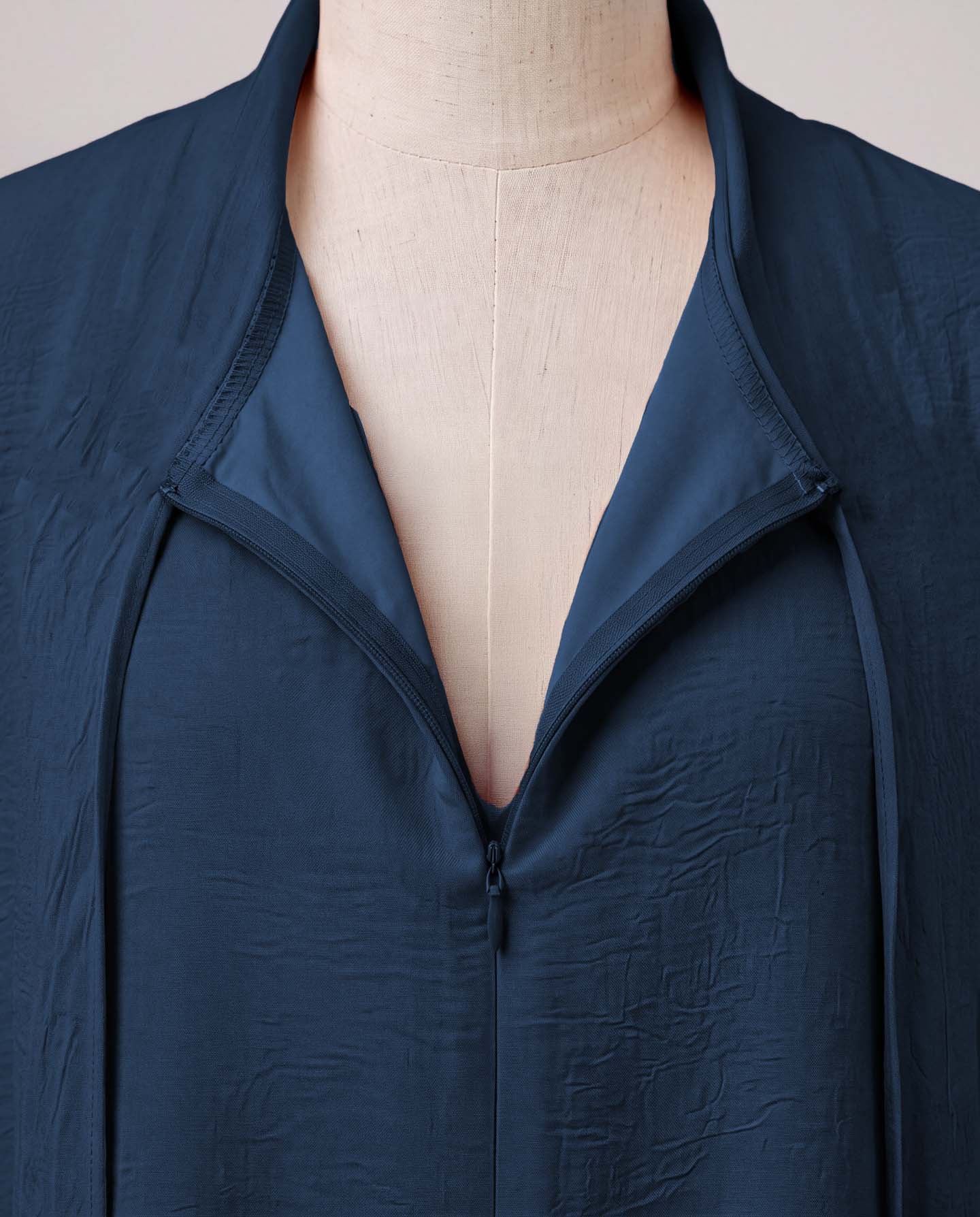 Hoodie-abaya med luva - Marinblå - 4