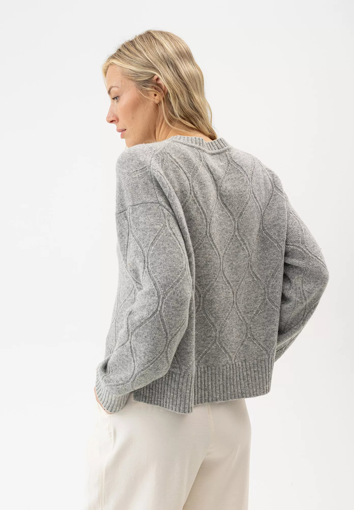 Carro Sweater - Grey Melange - Holebrook