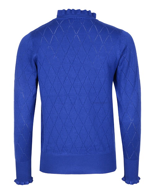 Jumper med volangkant pärlor kornblå - 2