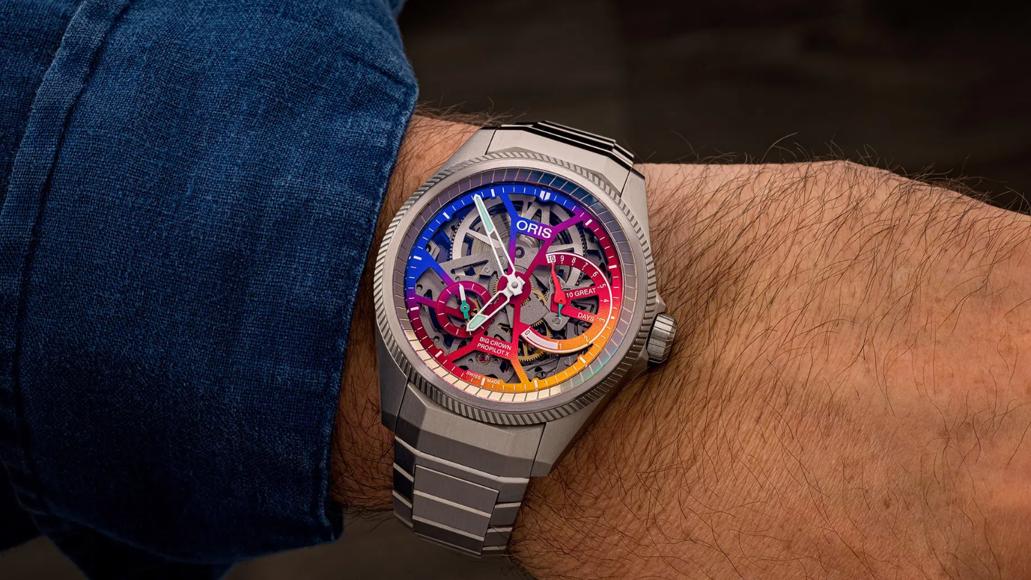 Oris ProPilot X Gonzo Edition 01 115 7759 7180-Set pose