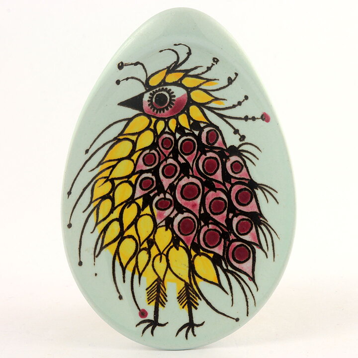 Beth Breyen (Tenera 1958) Four Dishes with Bird Decor 10 cm <with Box>