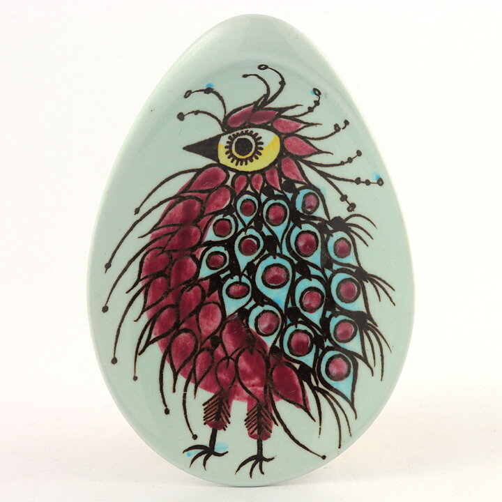 Beth Breyen (Tenera 1958) Four Dishes with Bird Decor 10 cm <with Box>