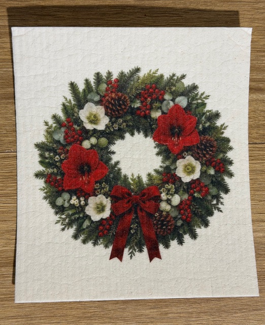 Dishcloths - Christmas Flowers - 3