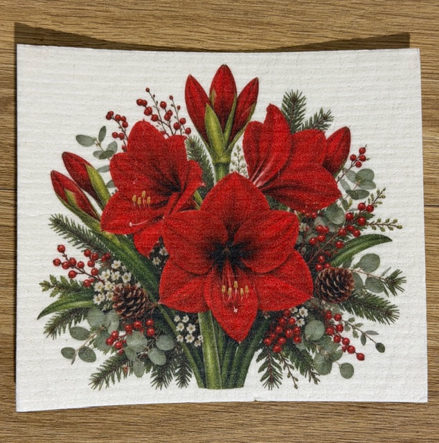Dishcloths - Christmas Flowers - 5