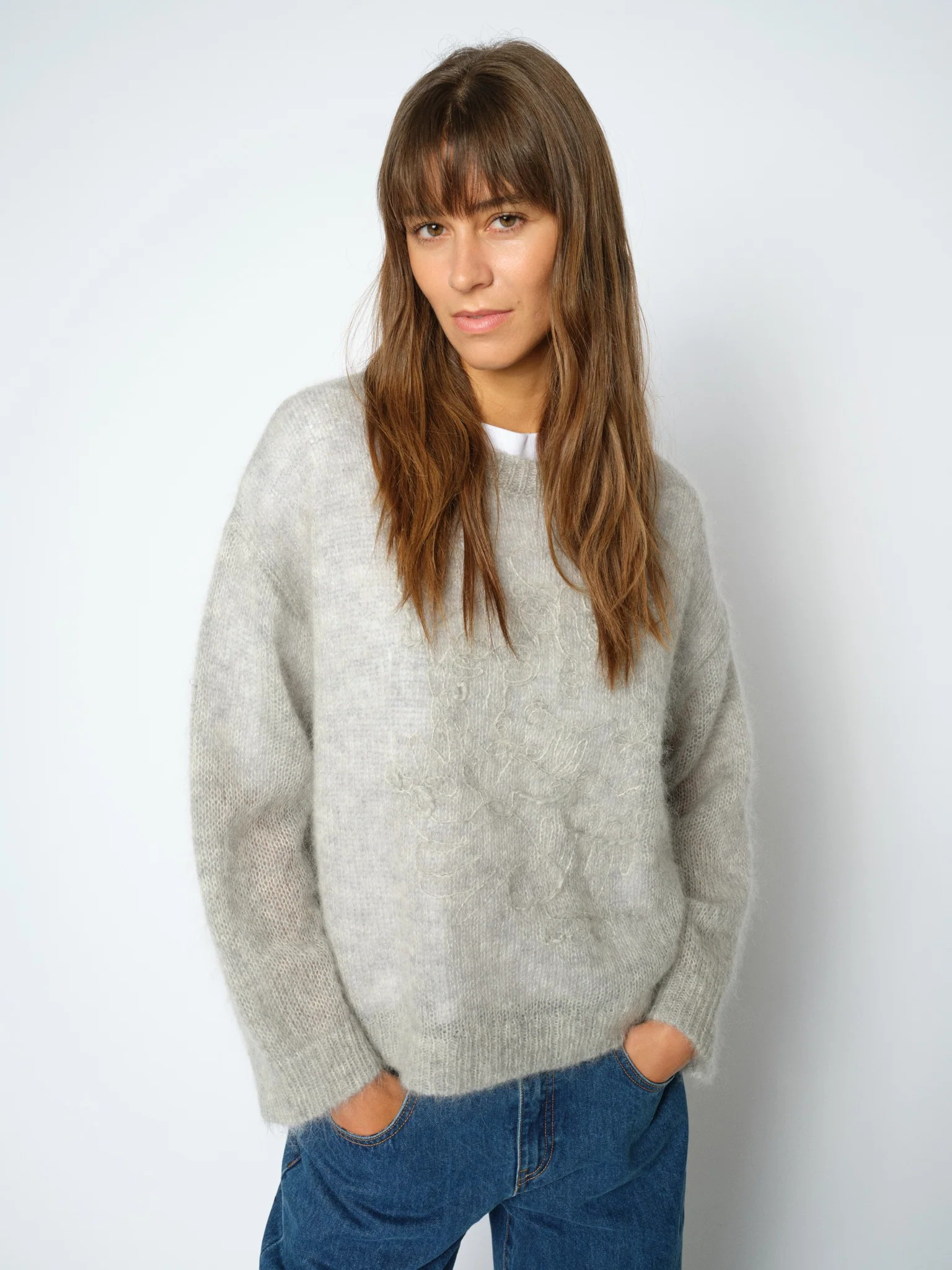 MMAroa Bernat Emb Knit - Mos Mosh