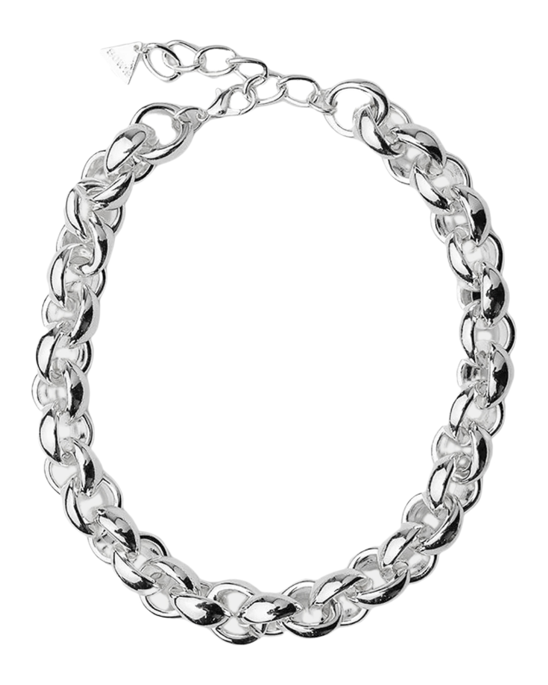 Halsband Leila silverfärgat