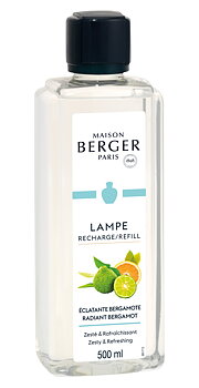 * RADIANT BERGAMOT * Maison Berger Refillvätska till Doftlampa 500 ml