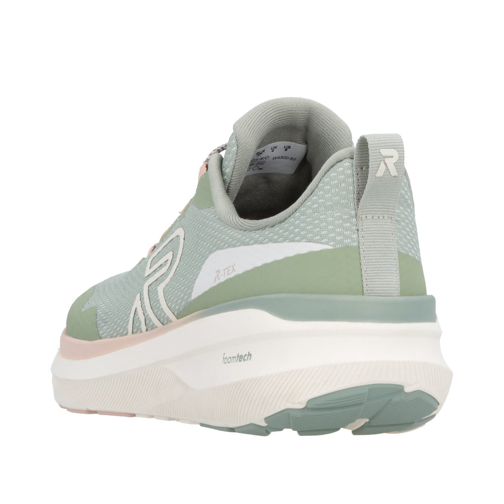 Rieker Damsneaker snabbsnörning Grön - 3