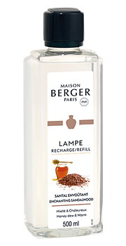 * ENCHANTING SANDALWOOD * Maison Berger Refillvätska till Doftlampa 500 ml