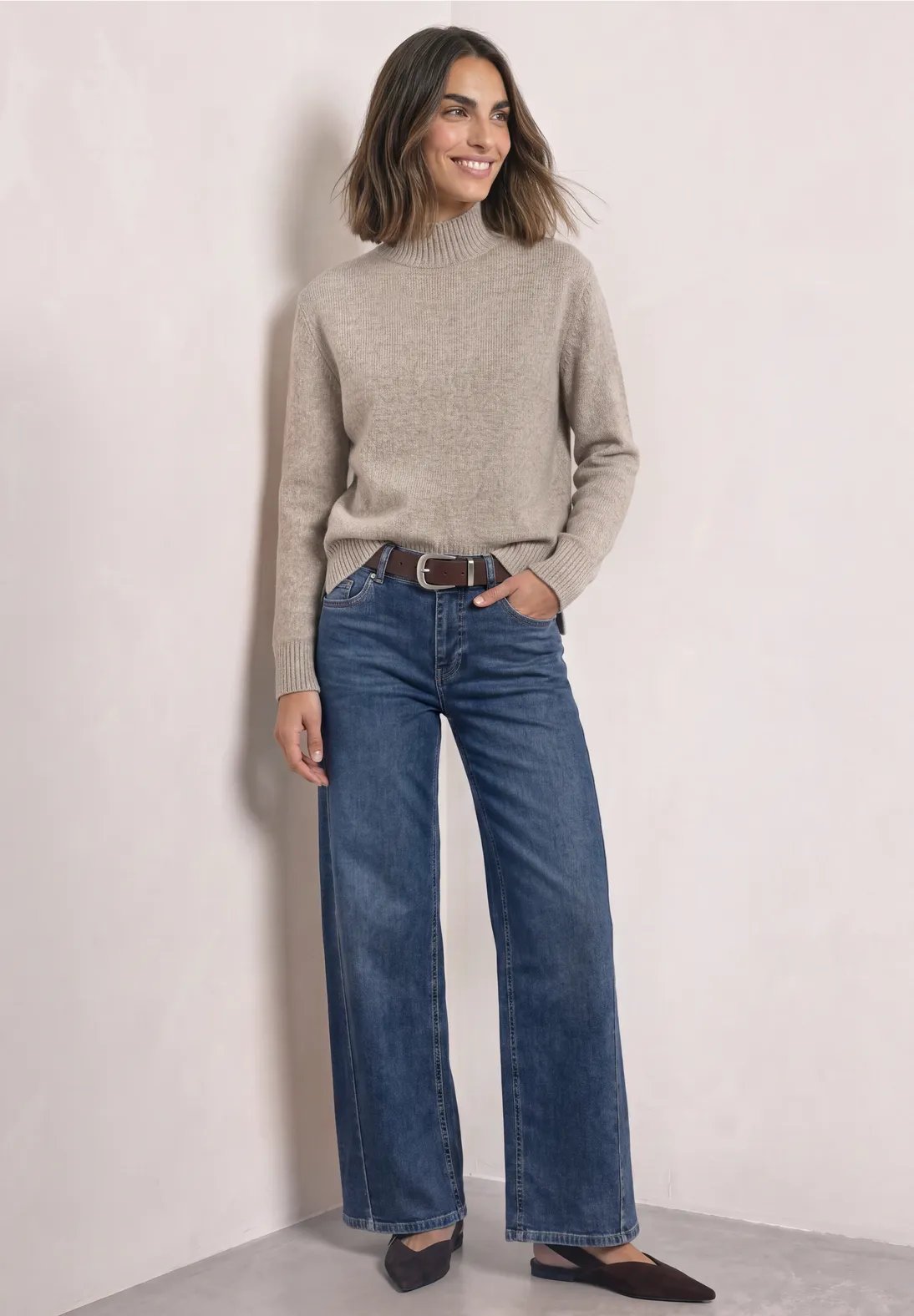 QR Cosy Mouliné Sweater - Sanded Amber - Street One - 4