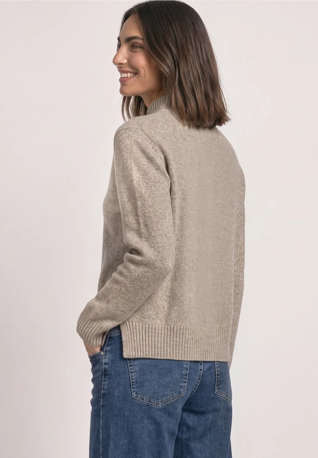 QR Cosy Mouliné Sweater - Sanded Amber - Street One - 3