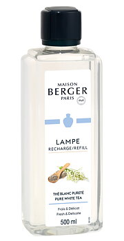 * PURE WHITE TEA * Maison Berger Refillvätska till Doftlampa 500 ml