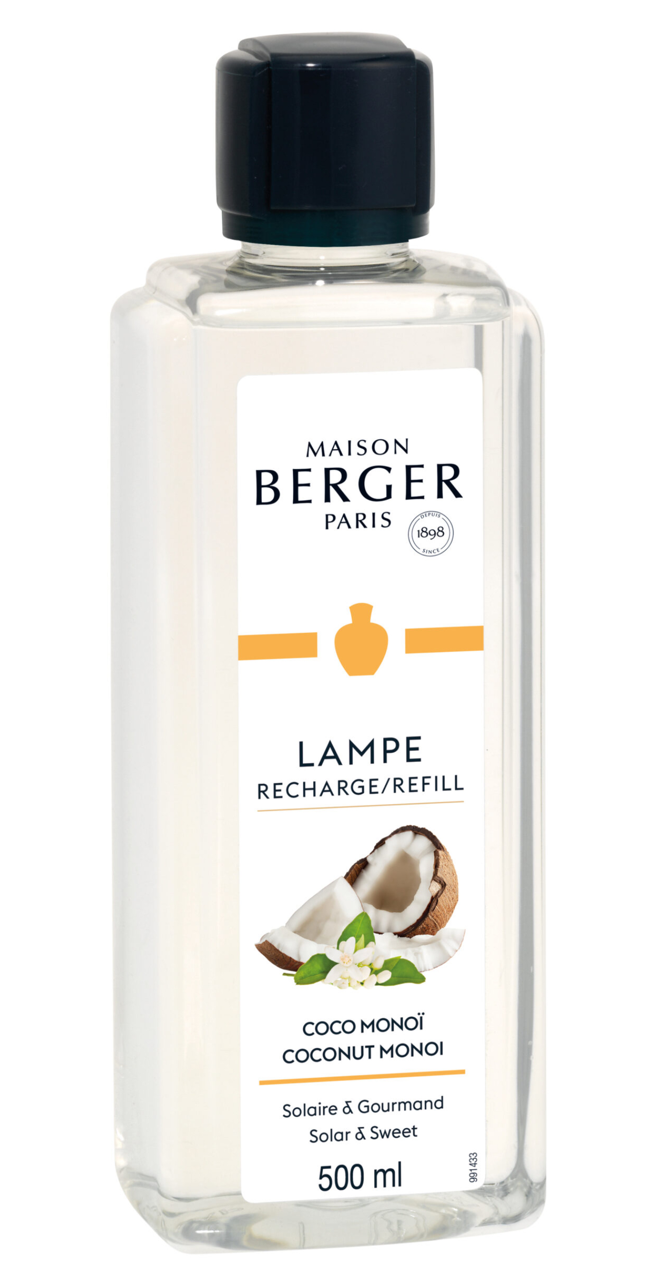 * COCONUT MONOI * Maison Berger Refillvätska till Doftlampa 500 ml