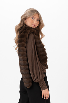 Capri Collection Minerva Scarf Coffee Brown