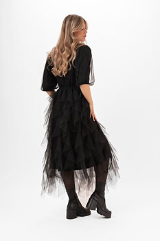 Capri Collection Tulle Dress Black