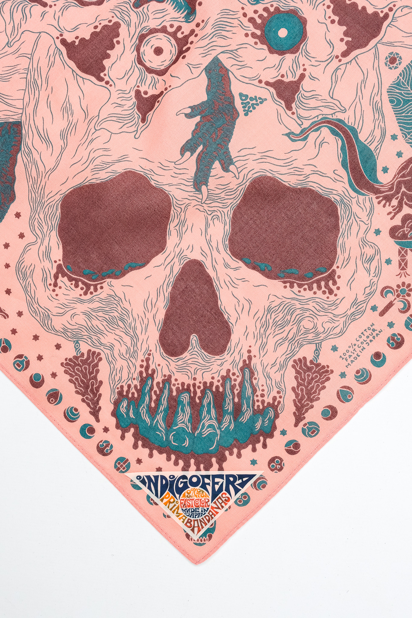 Indigofera - Loa Bandana Pink/Brown/Turquoise - 3