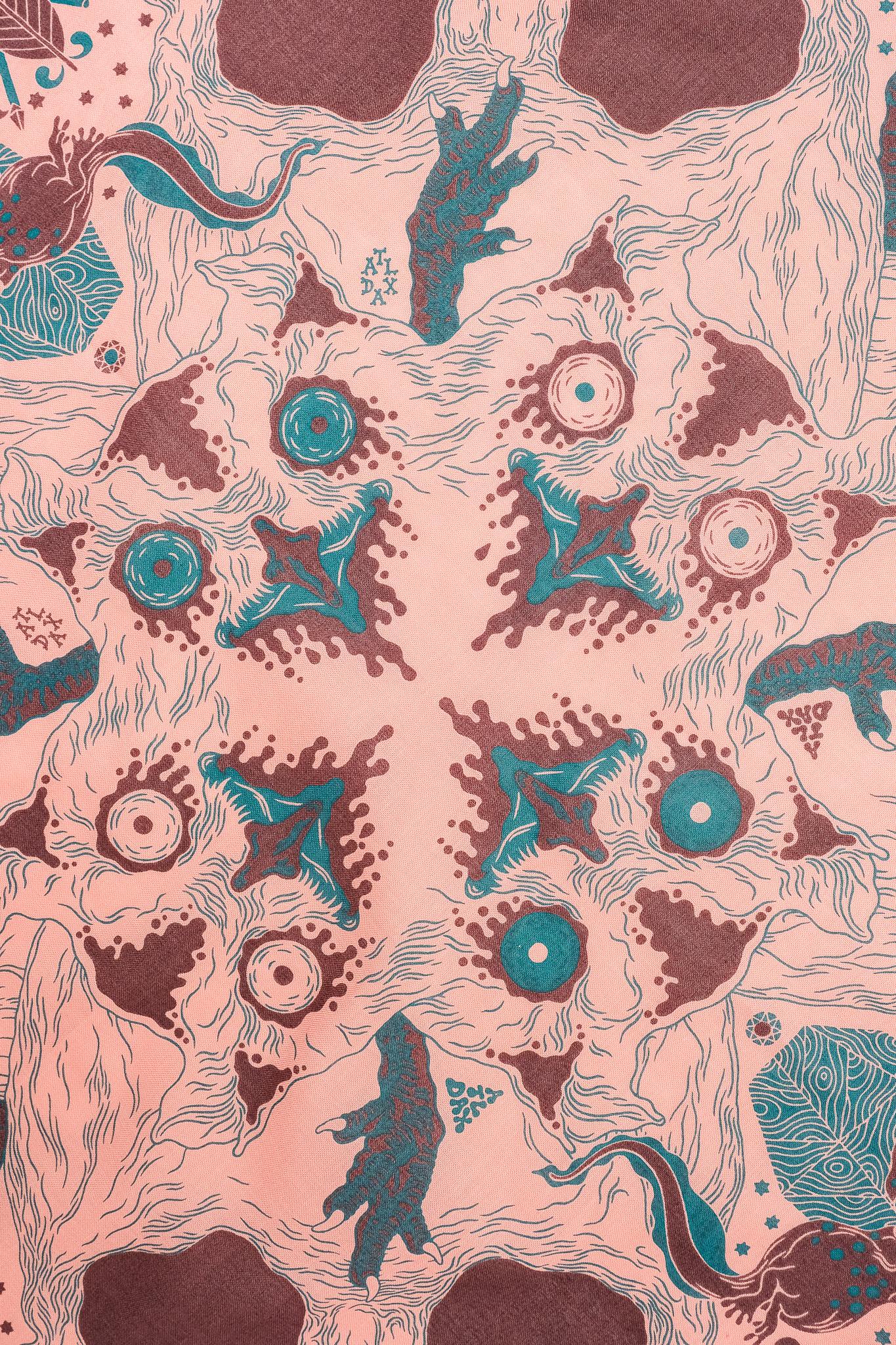 Indigofera - Loa Bandana Pink/Brown/Turquoise - 5