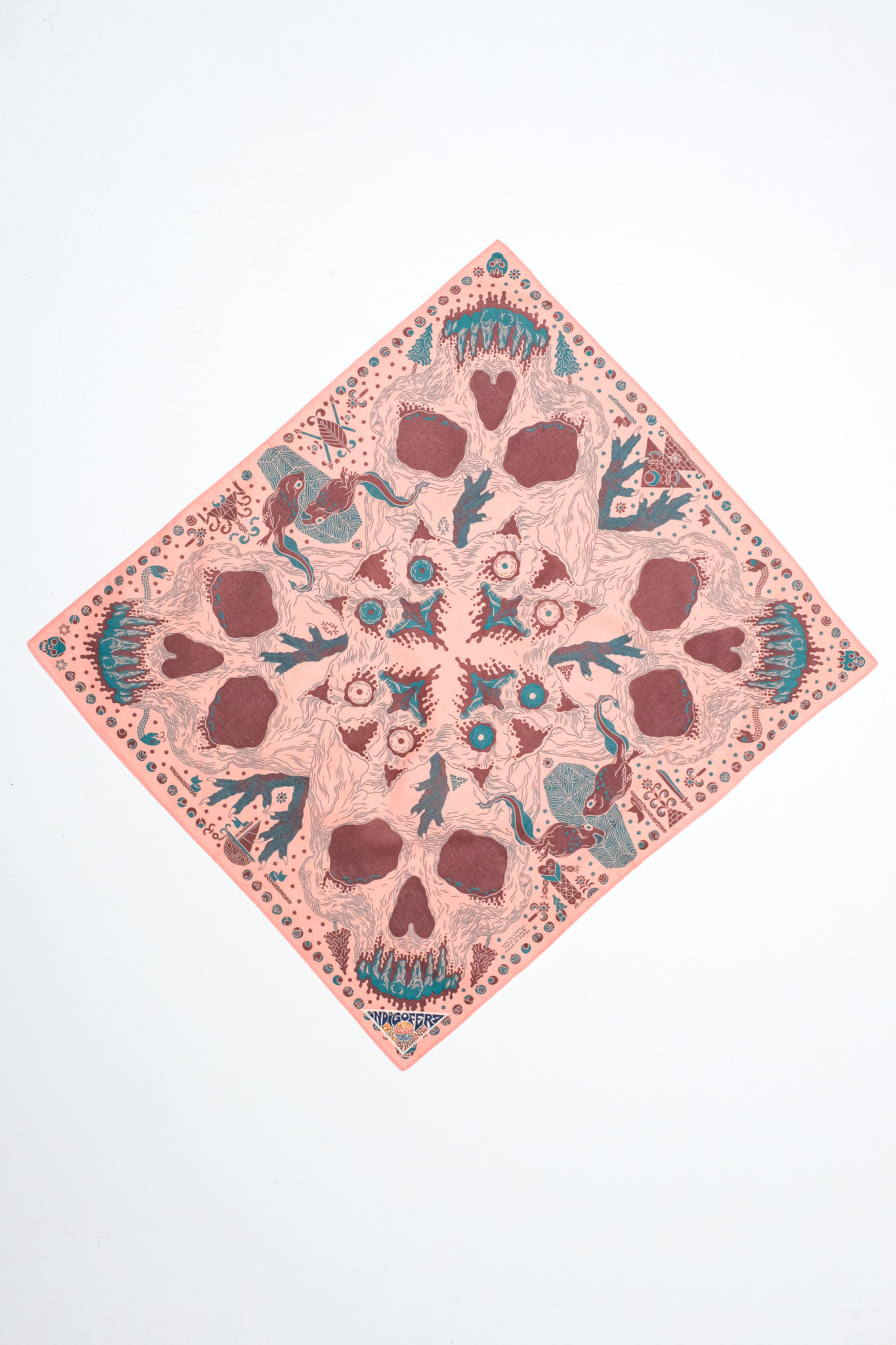 Indigofera - Loa Bandana Pink/Brown/Turquoise - 2
