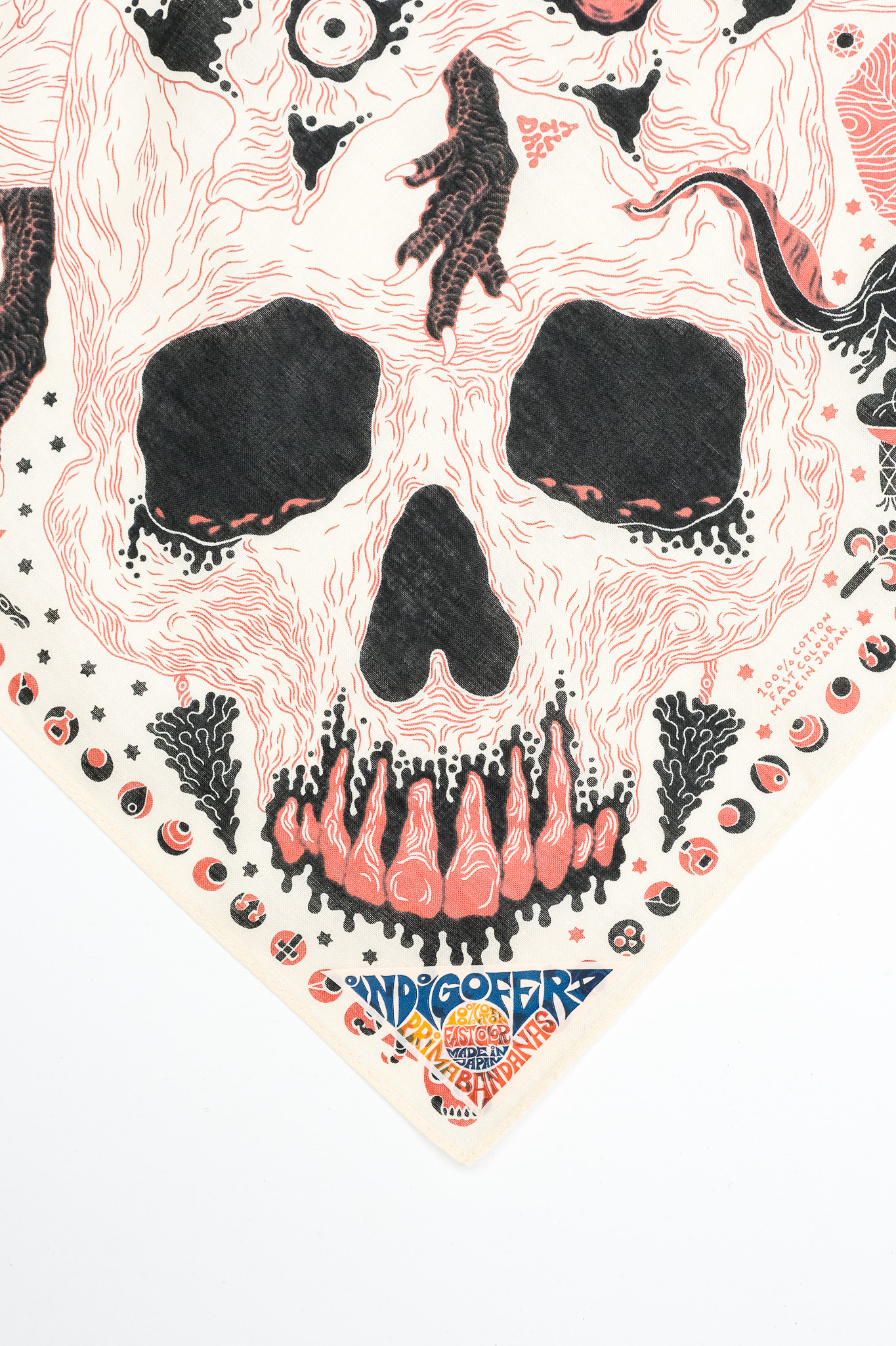 Indigofera - Loa Bandana Off White/Black/Rust - 3