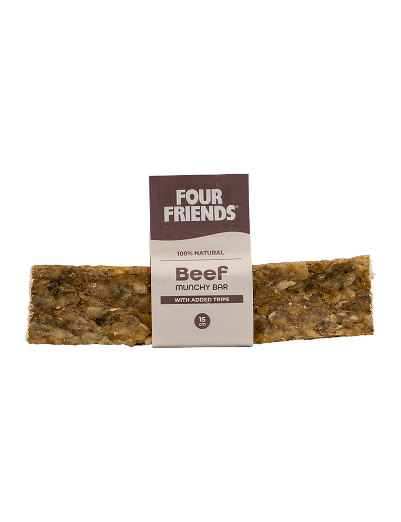 FourFriends Natural Chews Beef Munchy Bar with tripe