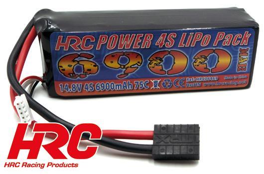 HRC HRC06469T LiPo 4S - 14.8V 6900mAh 75C - No Case - TRX