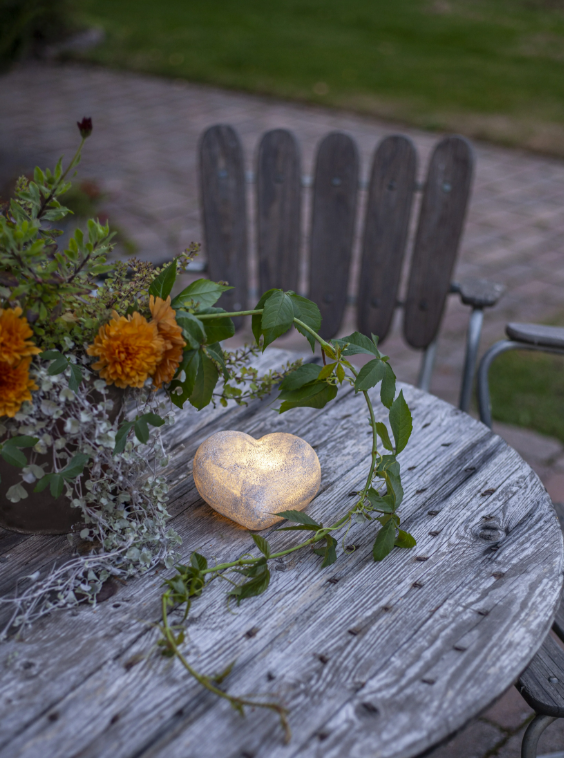 LED hjärta memoria I lager ca 7-8/9 - 4