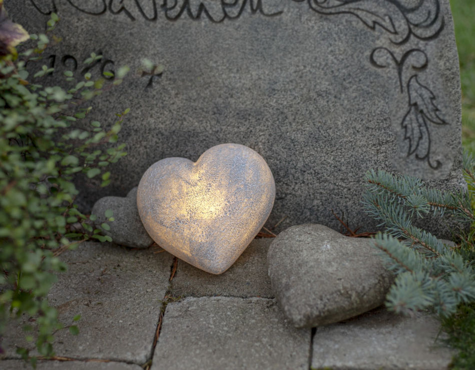 LED hjärta memoria I lager ca 7-8/9 - 3