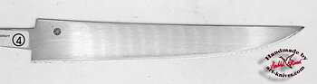 Knife blade 13 chef's knife slightly serrated