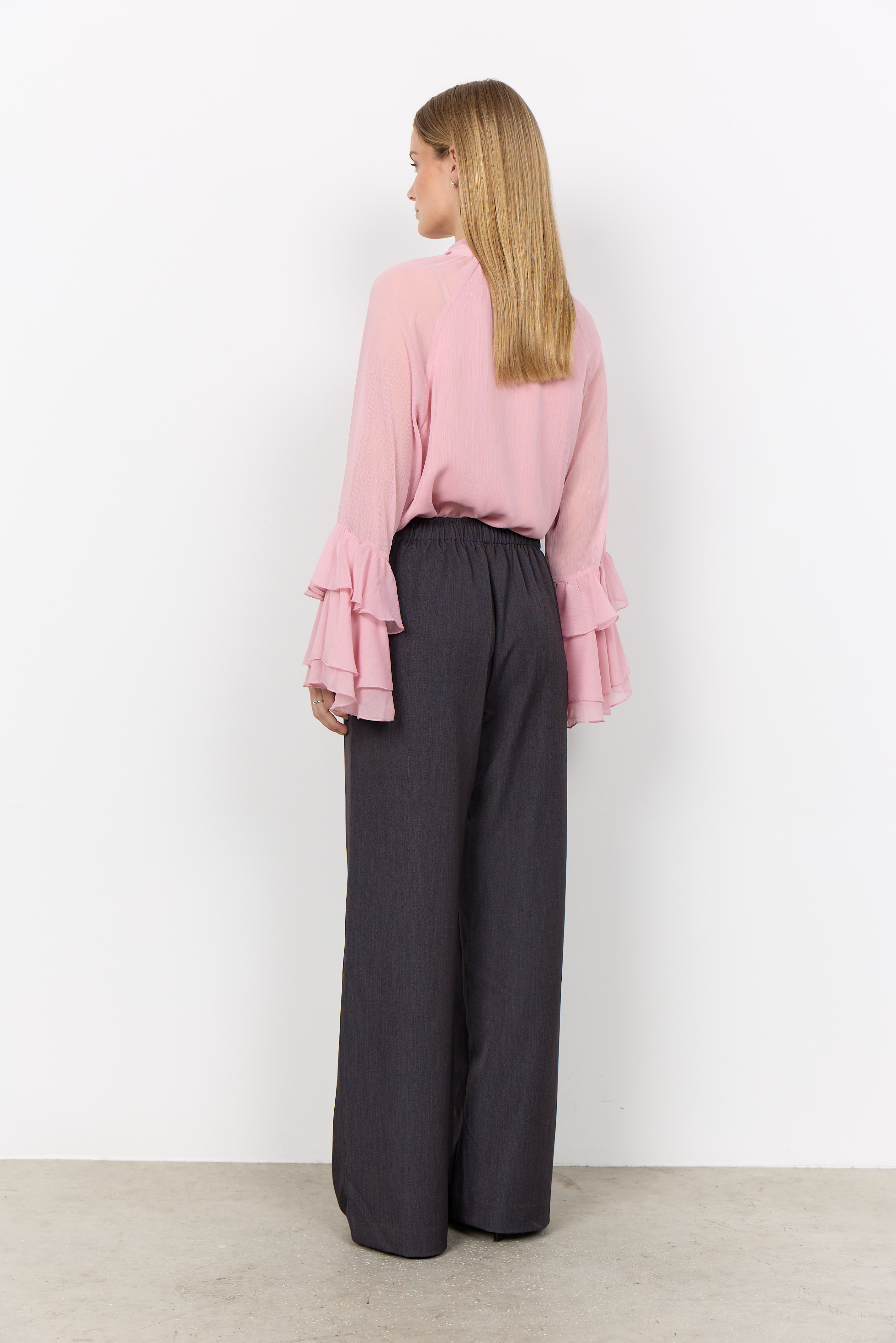 SC-NAIA 11 Blouse Rosa Knytblus - 4