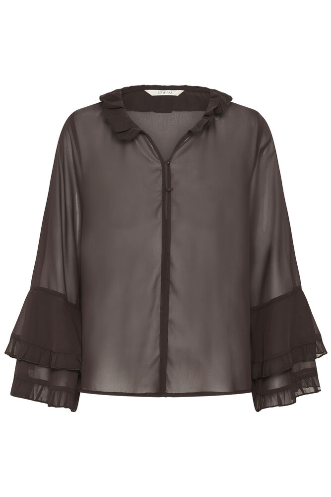 Cream Flouncy Blouse Java - 4