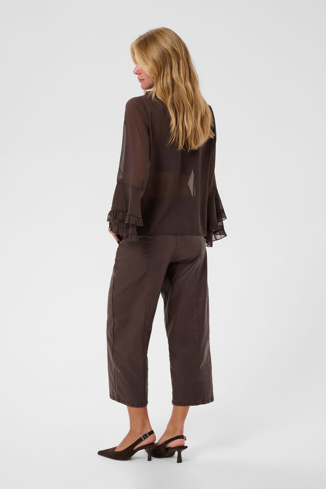 Cream Flouncy Blouse Java - 3