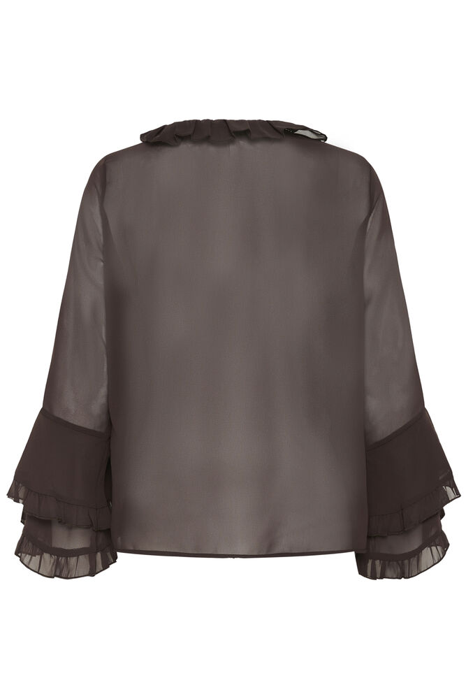 Cream Flouncy Blouse Java - 5
