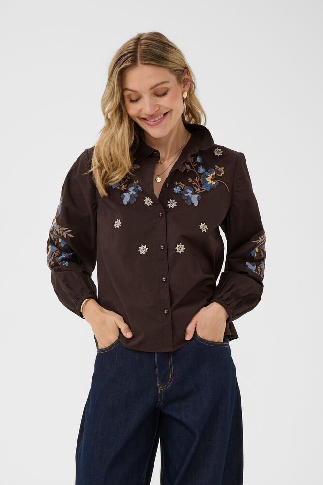 Cream Peona Shirt Java