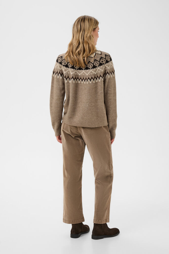 Cream Cherrie Pullover Brown Lentil Melange - 3
