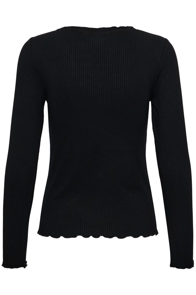 Cream Ribba LS Topp Black - 2