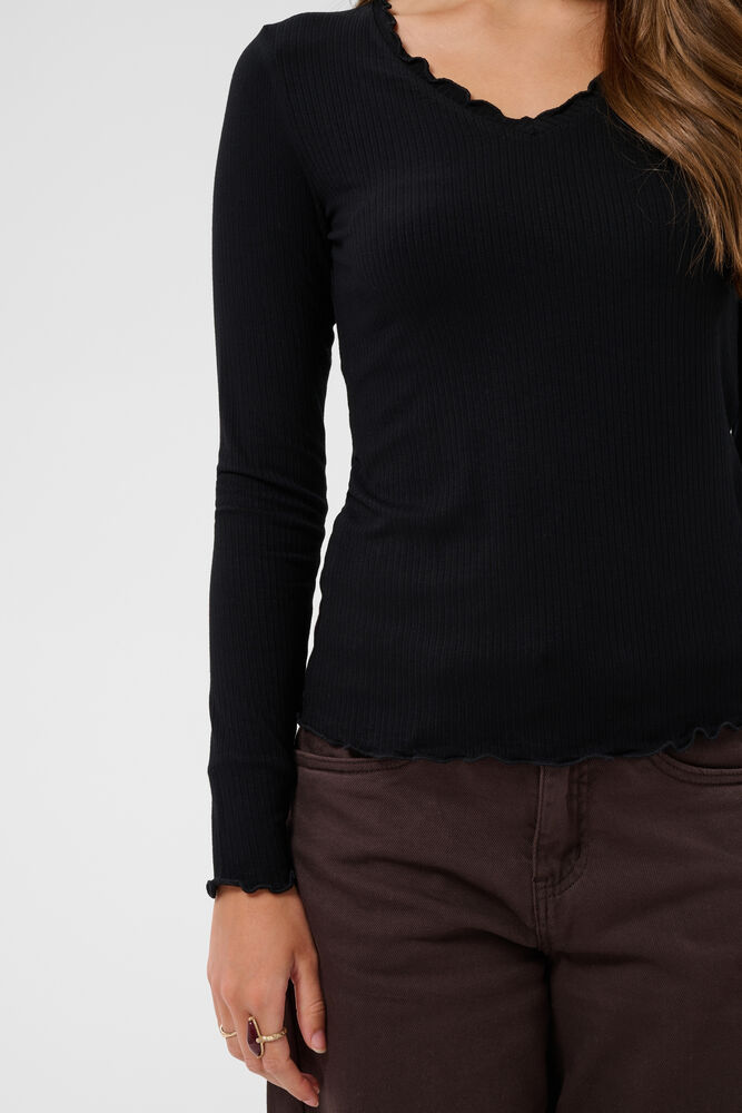 Cream Ribba LS Topp Black - 5